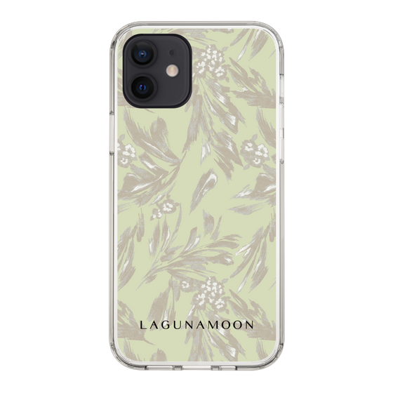 Slim Protection Case［ LAGUNAMOON - BotanicalJacquard - White×Beige ］