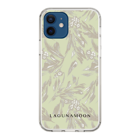 Slim Protection Case［ LAGUNAMOON - BotanicalJacquard - White×Beige ］