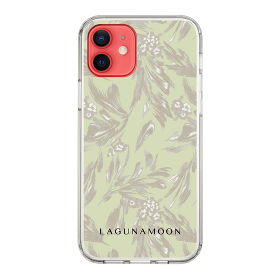 Slim Protection Case［ LAGUNAMOON - BotanicalJacquard - White×Beige ］