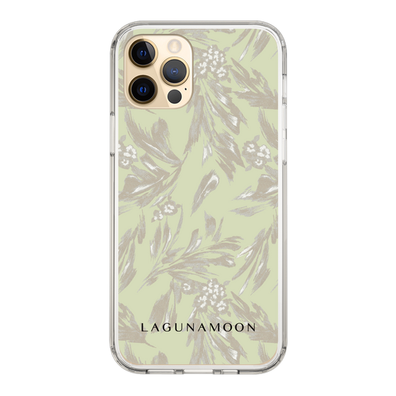 Slim Protection Case［ LAGUNAMOON - BotanicalJacquard - White×Beige ］