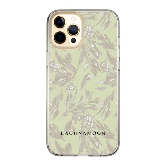 Slim Protection Case［ LAGUNAMOON - BotanicalJacquard - White×Beige ］