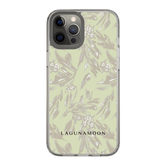 Slim Protection Case［ LAGUNAMOON - BotanicalJacquard - White×Beige ］