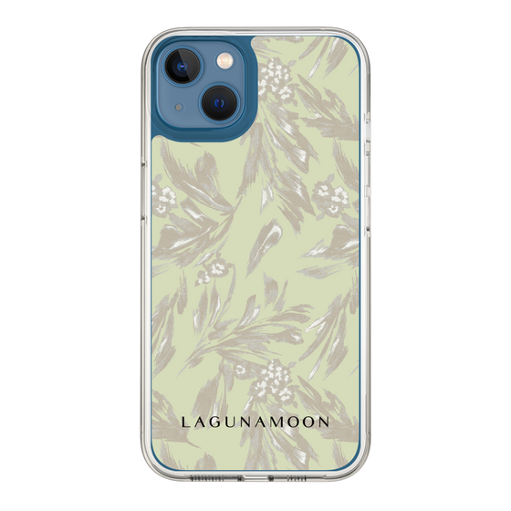 Slim Protection Case［ LAGUNAMOON - BotanicalJacquard - White×Beige ］