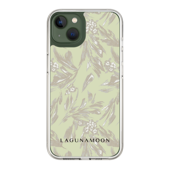 Slim Protection Case［ LAGUNAMOON - BotanicalJacquard - White×Beige ］
