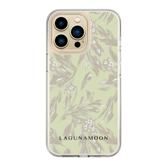Slim Protection Case［ LAGUNAMOON - BotanicalJacquard - White×Beige ］