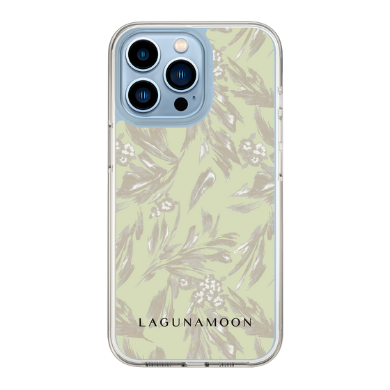 Slim Protection Case［ LAGUNAMOON - BotanicalJacquard - White×Beige ］