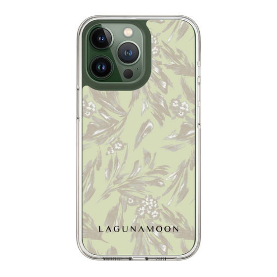 Slim Protection Case［ LAGUNAMOON - BotanicalJacquard - White×Beige ］