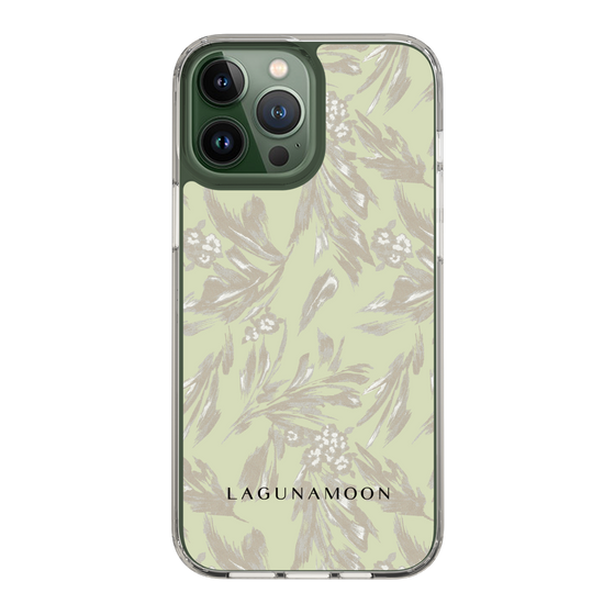 Slim Protection Case［ LAGUNAMOON - BotanicalJacquard - White×Beige ］