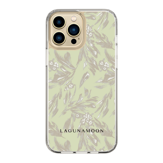 Slim Protection Case［ LAGUNAMOON - BotanicalJacquard - White×Beige ］