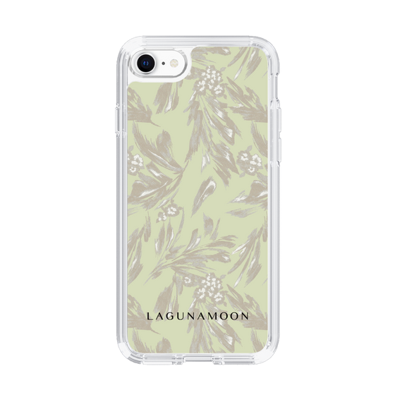 Slim Protection Case［ LAGUNAMOON - BotanicalJacquard - White×Beige ］