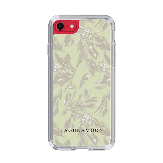 Slim Protection Case［ LAGUNAMOON - BotanicalJacquard - White×Beige ］