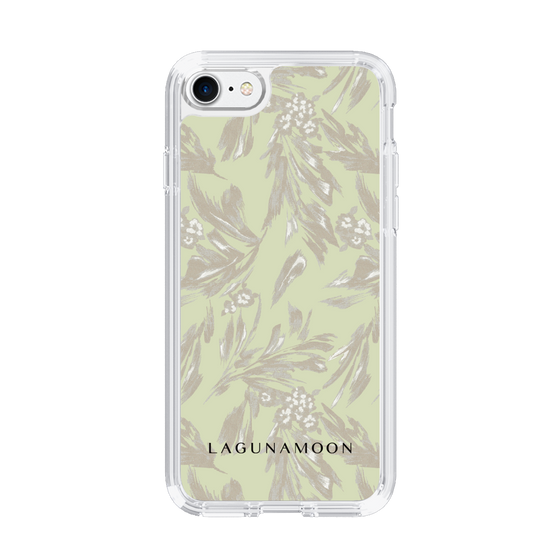 Slim Protection Case［ LAGUNAMOON - BotanicalJacquard - White×Beige ］