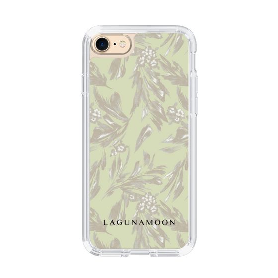 Slim Protection Case［ LAGUNAMOON - BotanicalJacquard - White×Beige ］