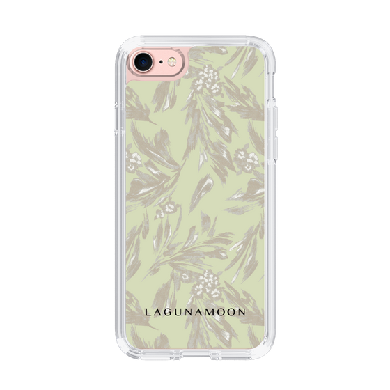 Slim Protection Case［ LAGUNAMOON - BotanicalJacquard - White×Beige ］