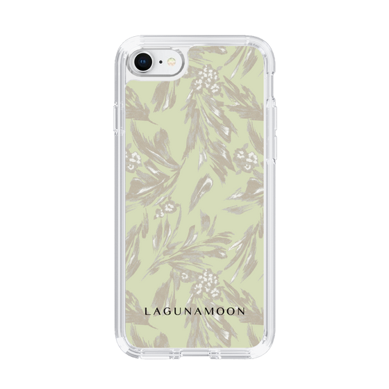Slim Protection Case［ LAGUNAMOON - BotanicalJacquard - White×Beige ］