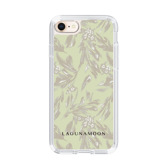 Slim Protection Case［ LAGUNAMOON - BotanicalJacquard - White×Beige ］