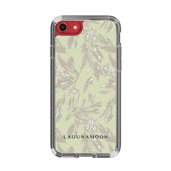 Slim Protection Case［ LAGUNAMOON - BotanicalJacquard - White×Beige ］
