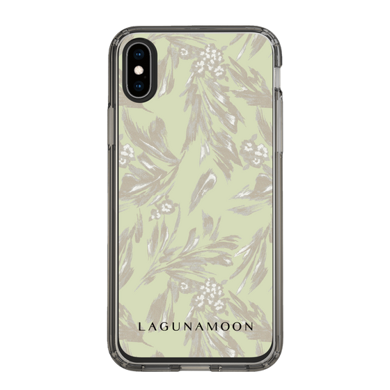 Slim Protection Case［ LAGUNAMOON - BotanicalJacquard - White×Beige ］