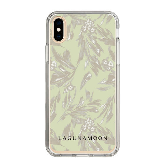 Slim Protection Case［ LAGUNAMOON - BotanicalJacquard - White×Beige ］