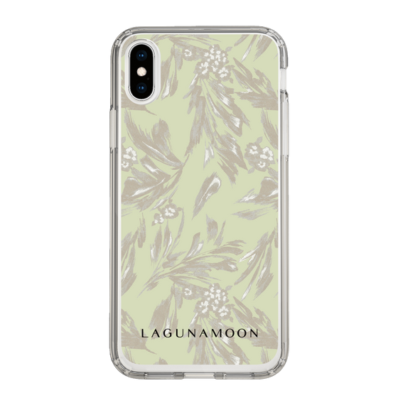 Slim Protection Case［ LAGUNAMOON - BotanicalJacquard - White×Beige ］