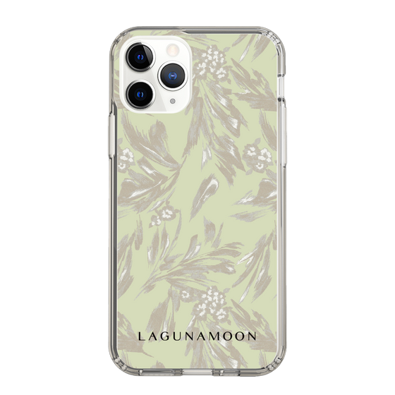 Slim Protection Case［ LAGUNAMOON - BotanicalJacquard - White×Beige ］