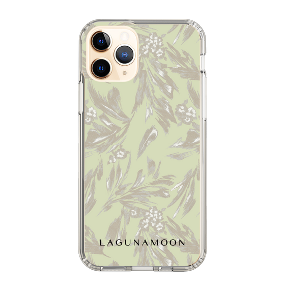 Slim Protection Case［ LAGUNAMOON - BotanicalJacquard - White×Beige ］