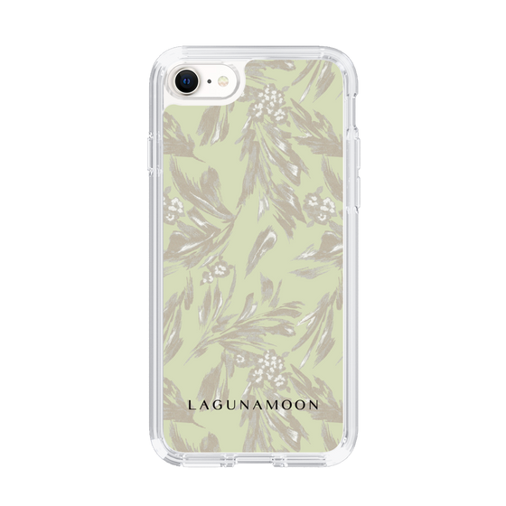 Slim Protection Case［ LAGUNAMOON - BotanicalJacquard - White×Beige ］