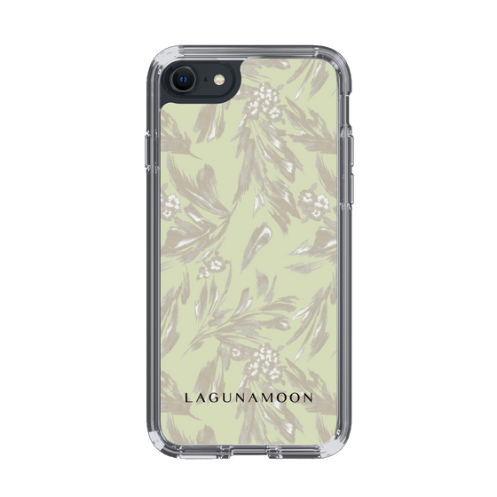 Slim Protection Case［ LAGUNAMOON - BotanicalJacquard - White×Beige ］