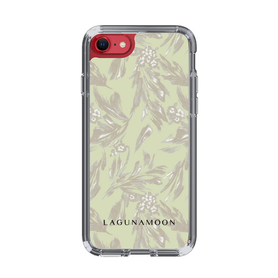 Slim Protection Case［ LAGUNAMOON - BotanicalJacquard - White×Beige ］