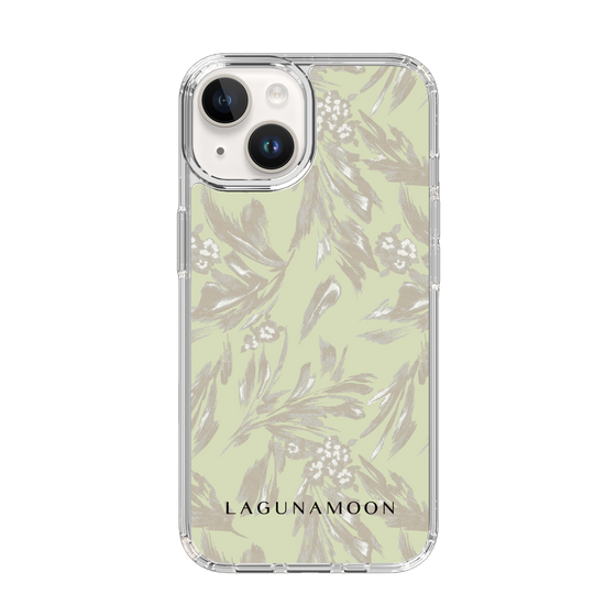 Slim Protection Case［ LAGUNAMOON - BotanicalJacquard - White×Beige ］