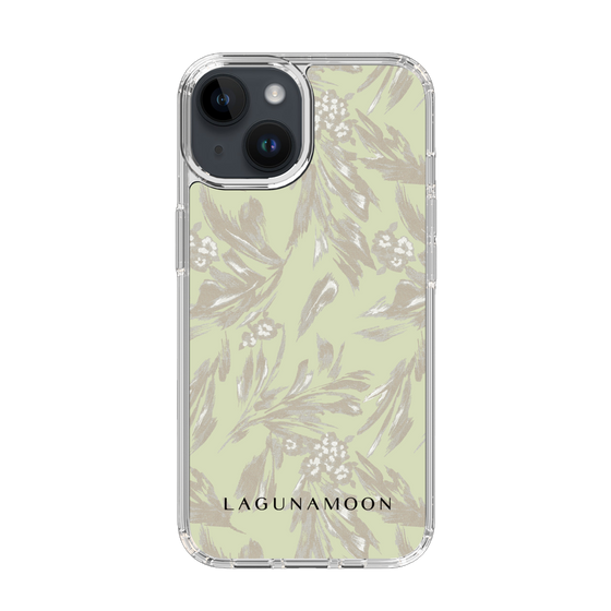 Slim Protection Case［ LAGUNAMOON - BotanicalJacquard - White×Beige ］