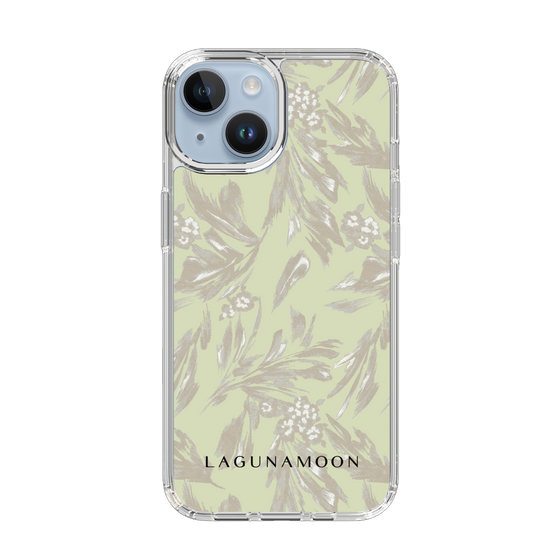 Slim Protection Case［ LAGUNAMOON - BotanicalJacquard - White×Beige ］