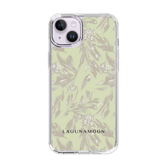 Slim Protection Case［ LAGUNAMOON - BotanicalJacquard - White×Beige ］