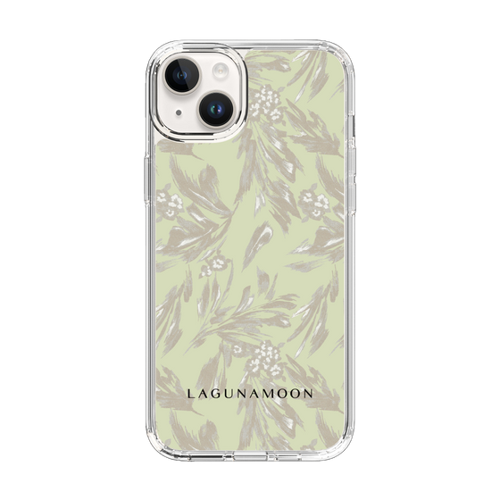 Slim Protection Case［ LAGUNAMOON - BotanicalJacquard - White×Beige ］