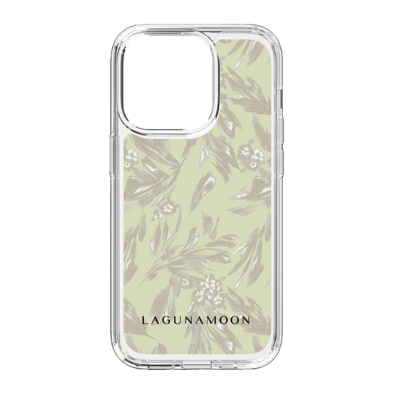 Slim Protection Case［ LAGUNAMOON - BotanicalJacquard - White×Beige ］