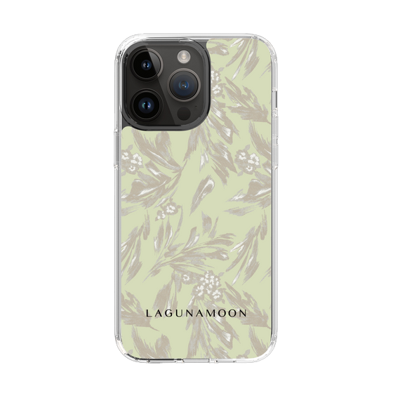 Slim Protection Case［ LAGUNAMOON - BotanicalJacquard - White×Beige ］