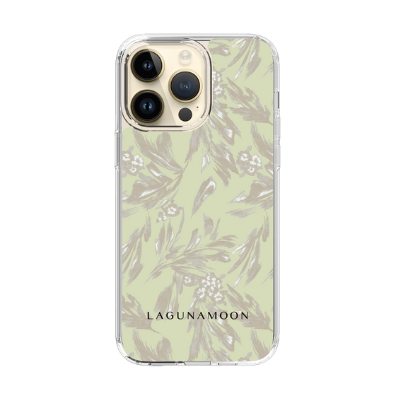 Slim Protection Case［ LAGUNAMOON - BotanicalJacquard - White×Beige ］