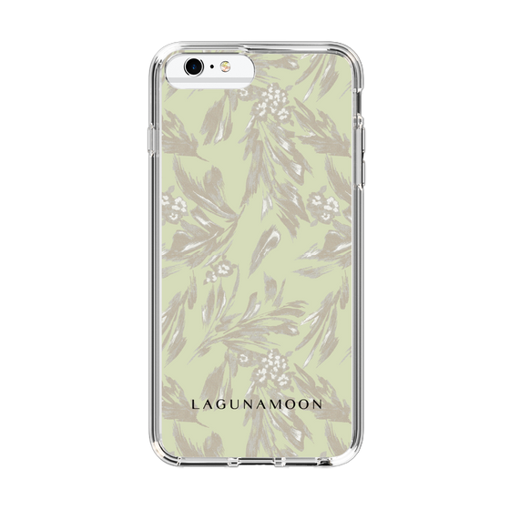 Slim Protection Case［ LAGUNAMOON - BotanicalJacquard - White×Beige ］