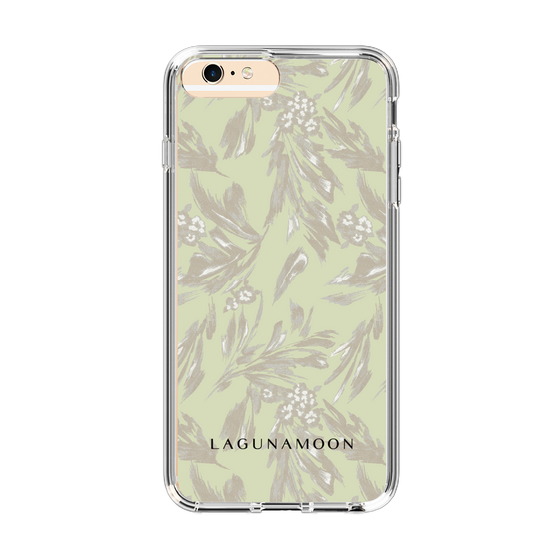Slim Protection Case［ LAGUNAMOON - BotanicalJacquard - White×Beige ］