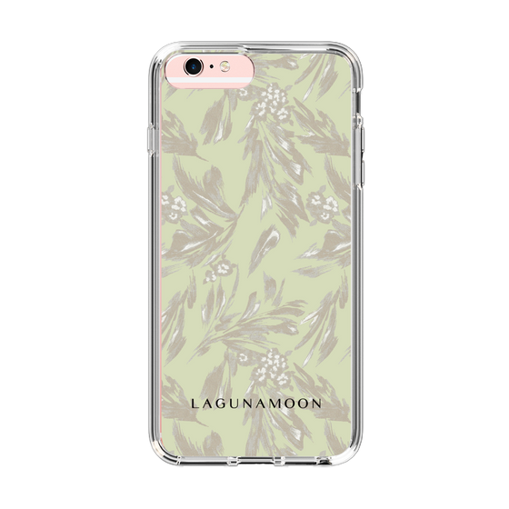 Slim Protection Case［ LAGUNAMOON - BotanicalJacquard - White×Beige ］