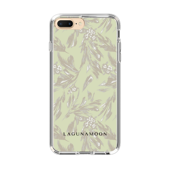 Slim Protection Case［ LAGUNAMOON - BotanicalJacquard - White×Beige ］
