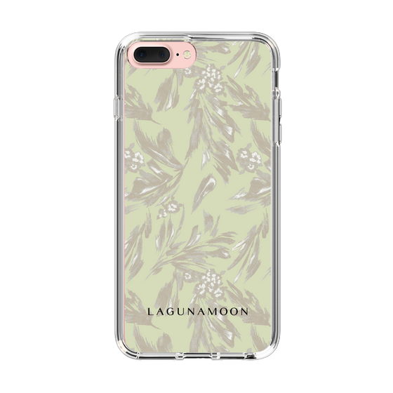 Slim Protection Case［ LAGUNAMOON - BotanicalJacquard - White×Beige ］