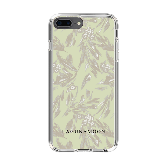 Slim Protection Case［ LAGUNAMOON - BotanicalJacquard - White×Beige ］