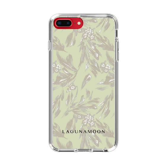 Slim Protection Case［ LAGUNAMOON - BotanicalJacquard - White×Beige ］