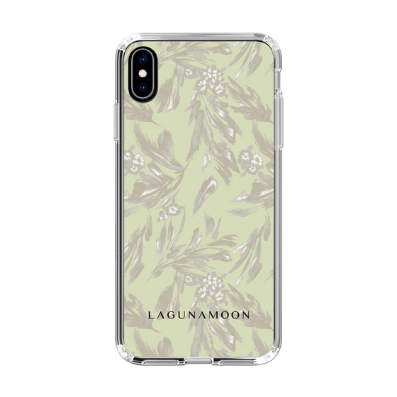Slim Protection Case［ LAGUNAMOON - BotanicalJacquard - White×Beige ］