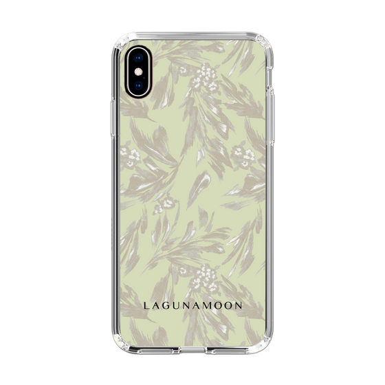 Slim Protection Case［ LAGUNAMOON - BotanicalJacquard - White×Beige ］