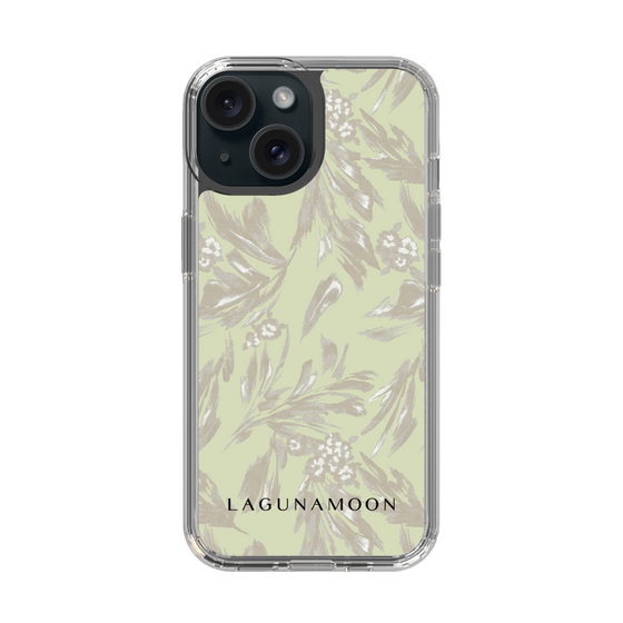 Slim Protection Case［ LAGUNAMOON - BotanicalJacquard - White×Beige ］