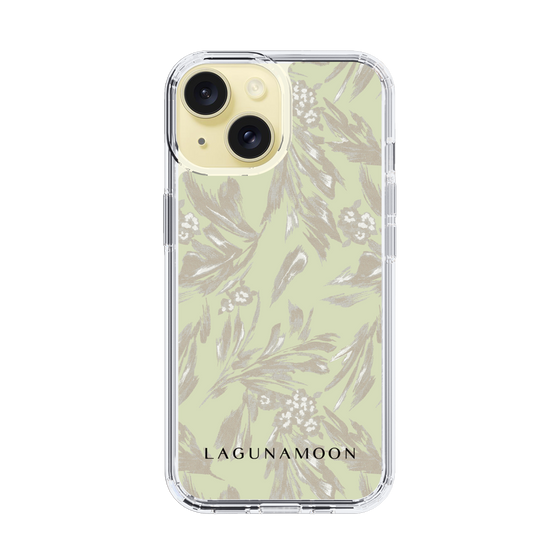 Slim Protection Case［ LAGUNAMOON - BotanicalJacquard - White×Beige ］