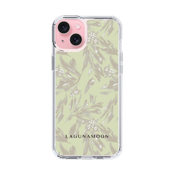 Slim Protection Case［ LAGUNAMOON - BotanicalJacquard - White×Beige ］