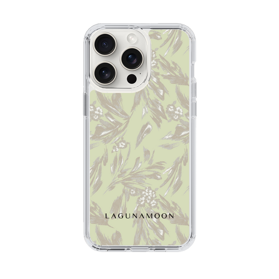 Slim Protection Case［ LAGUNAMOON - BotanicalJacquard - White×Beige ］